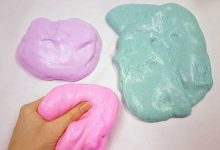 ژل اسلایم درست شده در رنگ های مختلف