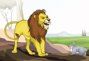 the lion and the rabbit story pictures