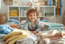 رنگ های مختلف لباس کودک