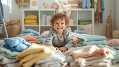 ریپورتاژ رنگ های مختلف لباس کودک