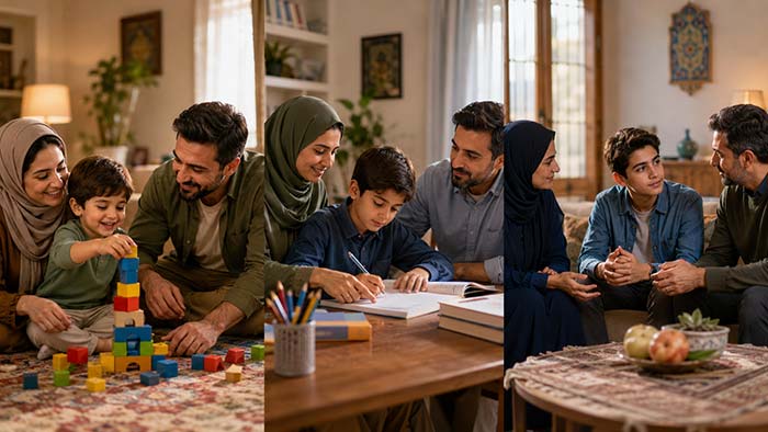 تربیت کودکان تربیت فرزندان در سنین مختلف