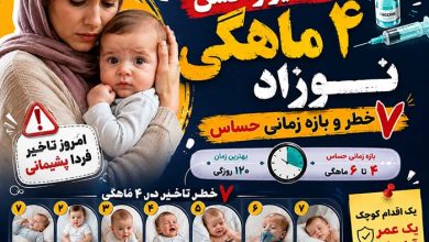 تاخیر در واکسن ۴ماهگی نوزاد: 7 عوارض و مهلت دیر زدن آن